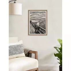 Kirklands Home Canvas Art|The Scream Framed Canvas Art Print