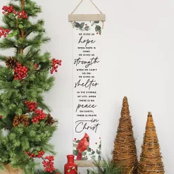 Outlet There is Peace in Christ Hanging Canvas Sign Christmas Art & Wall Decor