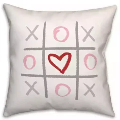 Hot Tic Tac Toe Heart Pillow Valentines Day Decorations