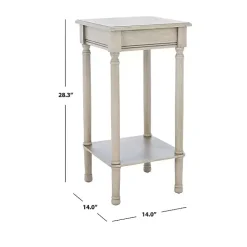 Kirklands Home Accent & End Tables|Tilley Beige Classic Square Accent Table Tan