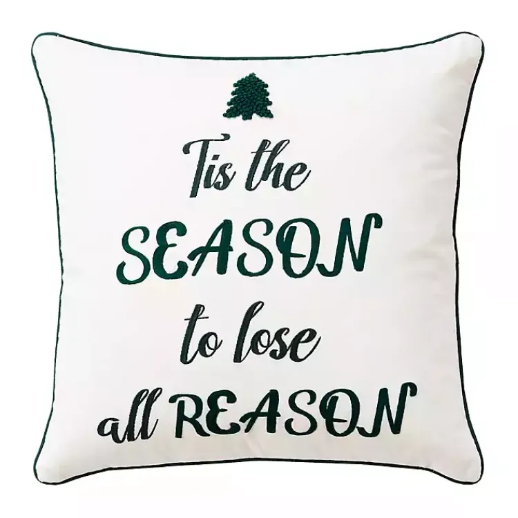 Hot Tis the Reason Christmas Throw Pillow Christmas Pillows