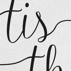 Outlet Tis the Season Canvas Art Prints, Set of 3 Christmas Art & Wall Decor