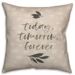 Online Today, Tomorrow, Forever Indoor/Outdoor Pillow Pillows