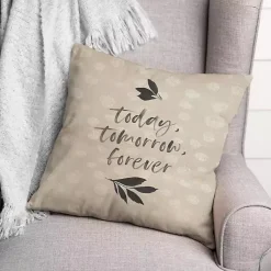 Online Today, Tomorrow, Forever Indoor/Outdoor Pillow Pillows