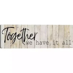 Kirklands Home Wall Quotes & Signs|Together Canvas Art Print