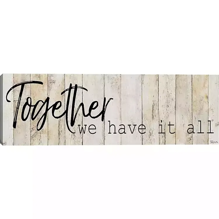Kirklands Home Wall Quotes & Signs|Together Canvas Art Print