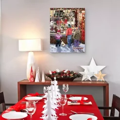 Hot Toy Shop Display Window Christmas Canvas Art Print Christmas Art & Wall Decor