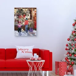 Hot Toy Shop Display Window Christmas Canvas Art Print Christmas Art & Wall Decor