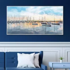 Kirklands Home Canvas Art|Tranquil Harbor Framed Canvas Art Print