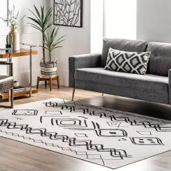 Kirklands Home Area Rugs|Transitional Moroccan Washable Area Rug, 4x6