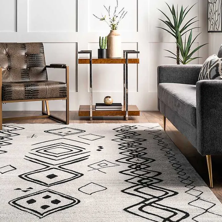 Kirklands Home Area Rugs|Transitional Moroccan Washable Area Rug, 4x6