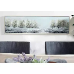 Kirklands Home Framed Art|Tree Line Landscape Framed Canvas Art Print