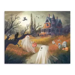 New Trick or Treat Ghosts Canvas Art Print Halloween