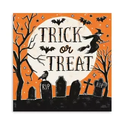 Outlet Trick or Treat Graveyard Canvas Art Print Halloween