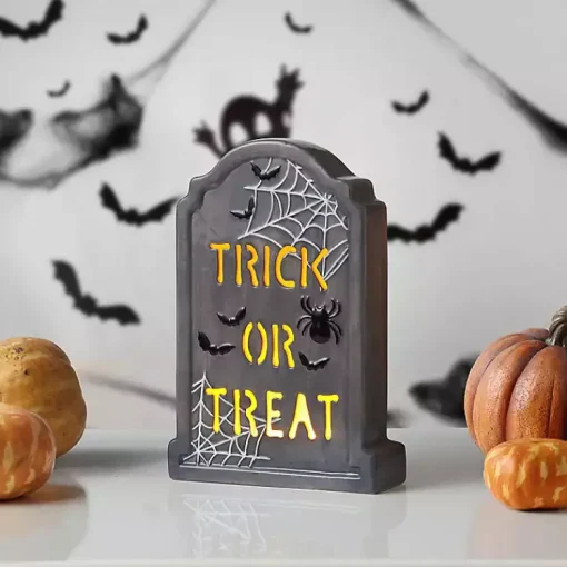 Hot Trick or Treat LED Tombstone Decoration Halloween