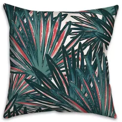 Kirklands Home Outdoor Cushions & Pillows|Tropical Leaves Outdoor Pillow