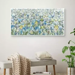 Kirklands Home Canvas Art|Tulip Parade Framed Canvas Art Print Multi