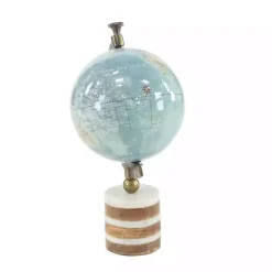 Best Turquoise Ceramic and Wood Coastal Globe Statues & Figurines