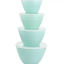 Kirklands Home Kitchen Storage|Turquoise Martha Stewart 8-pc. Storage Bowls Blue