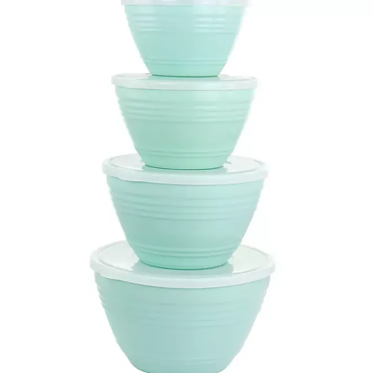 Kirklands Home Kitchen Storage|Turquoise Martha Stewart 8-pc. Storage Bowls Blue