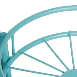 Kirklands Home Planters|Turquoise Metal Starburst 3-Tier Plant Stand Blue