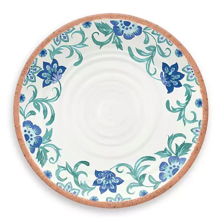 Kirklands Home Outdoor Dining|Turquoise Rio Melamine Dinner Plates, Set of 6