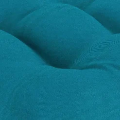 Kirklands Home Outdoor Cushions & Pillows|Turquoise Tufted Outdoor Chair Cushions, Set of 2 Blue