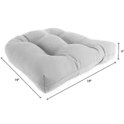 Kirklands Home Outdoor Cushions & Pillows|Turquoise Tufted Outdoor Chair Cushions, Set of 2 Blue