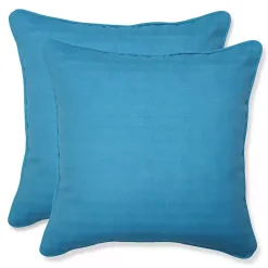 Kirklands Home Outdoor Cushions & Pillows|Turquoise Welt Outdoor Pillows, Set of 2 Blue