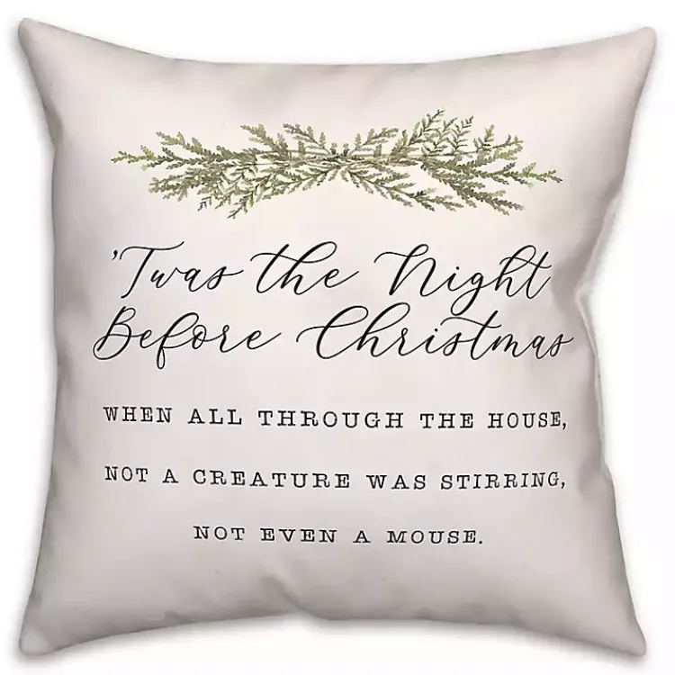 Outlet Twas the Night Before Christmas Pillow Pillows