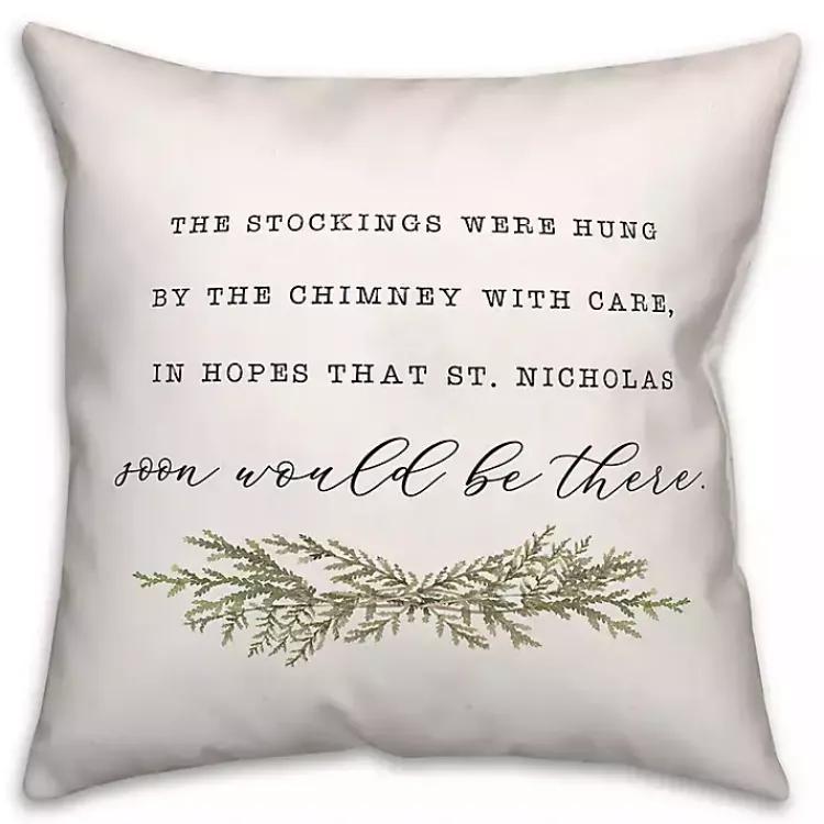 Outlet Twas the Night Before Christmas Pillow Pillows