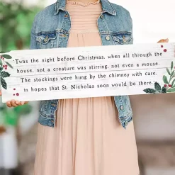 New Twas the Night Before Christmas Wall Plaque Christmas Art & Wall Decor