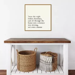 Outlet Twas the Night Gold Framed Canvas Art Print Christmas Art & Wall Decor