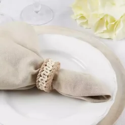 Kirklands Home Table Linens|Twisted Rope Napkin Rings, Set of 4