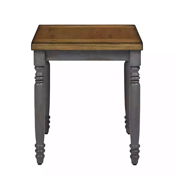 Kirklands Home Coffee Tables|Two Tone Coffee Table and End Tables, Set of 3 Gray