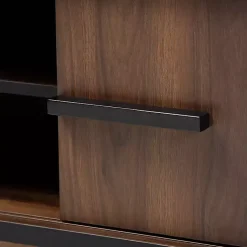 Kirklands Home Cabinets & Sideboards|Two Tone Walnut Wood Wine Storage Cabinet