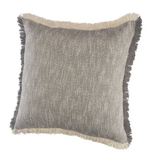Two-Tone Gray Woven Accent Pillow Pillows