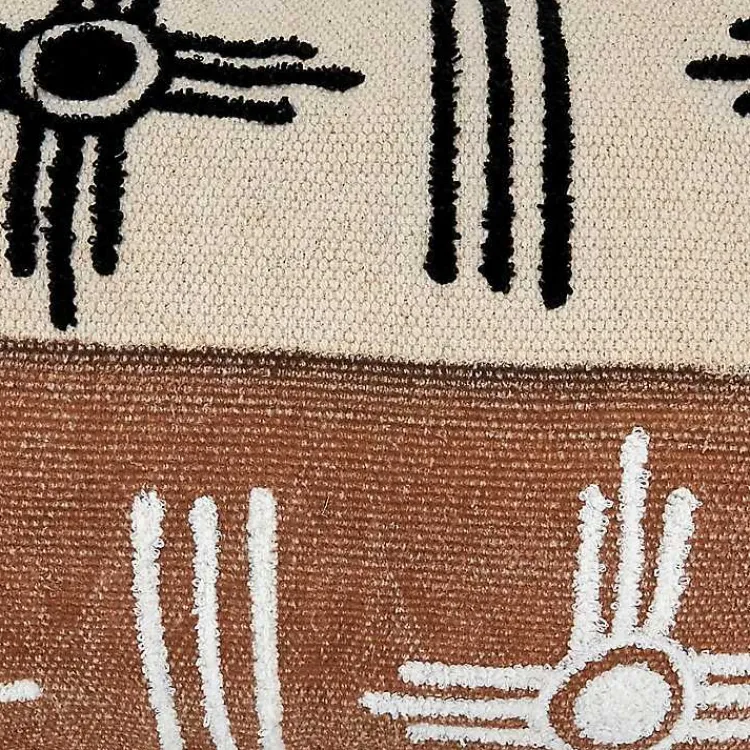 Two-Tone Tufted Western Lumbar Pillow Pillows