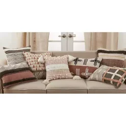Two-Tone Tufted Western Lumbar Pillow Pillows