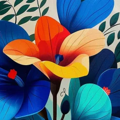 Kirklands Home Canvas Art|Ultra Violet Blooms II Framed Canvas Art Print