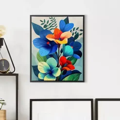 Kirklands Home Canvas Art|Ultra Violet Blooms II Framed Canvas Art Print