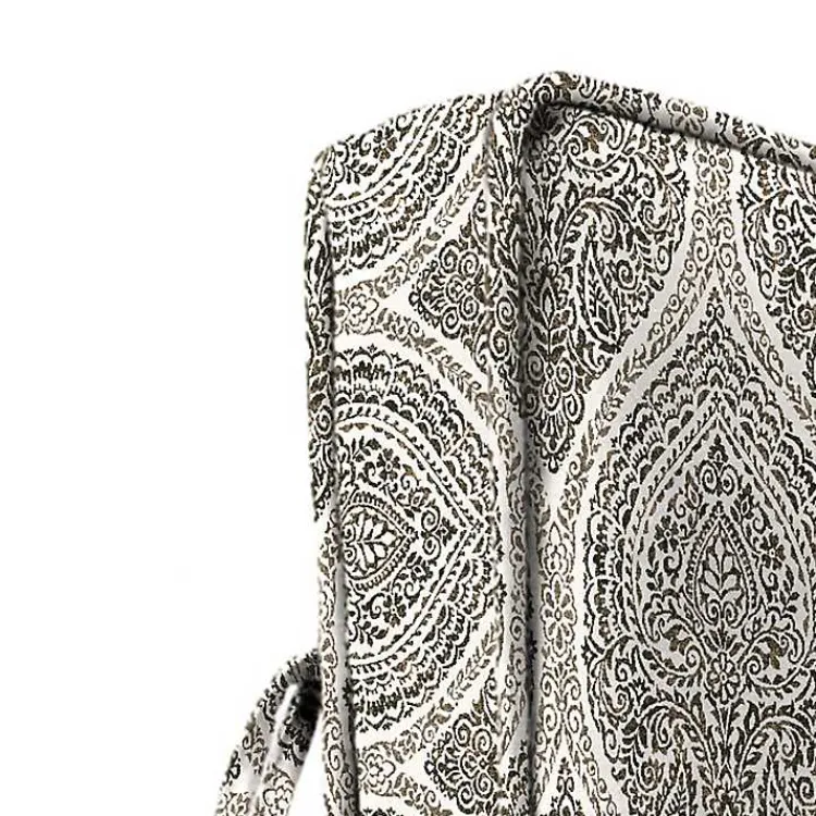 Kirklands Home Outdoor Cushions & Pillows|Umber Medallion Outdoor Deep Seat Cushion Brown