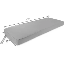 Kirklands Home Outdoor Cushions & Pillows|Umber Medallion Outdoor Settee Cushion Brown