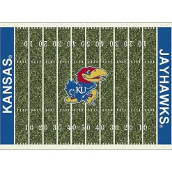 Kirklands Home Area Rugs|University of Kansas Homefield Area Rug, 6x8