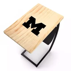Kirklands Home Accent & End Tables|University of Michigan Wood C-Table Tan