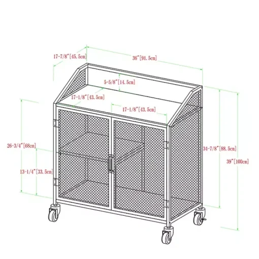 Kirklands Home Cabinets & Sideboards|Urban Mesh Door Rolling Bar Cabinet Gray