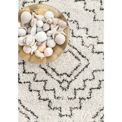 Kirklands Home Area Rugs|Vailiki Moroccan Tribal Tassel Area Rug, 5x7