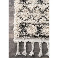 Kirklands Home Area Rugs|Vailiki Moroccan Tribal Tassel Area Rug, 5x7