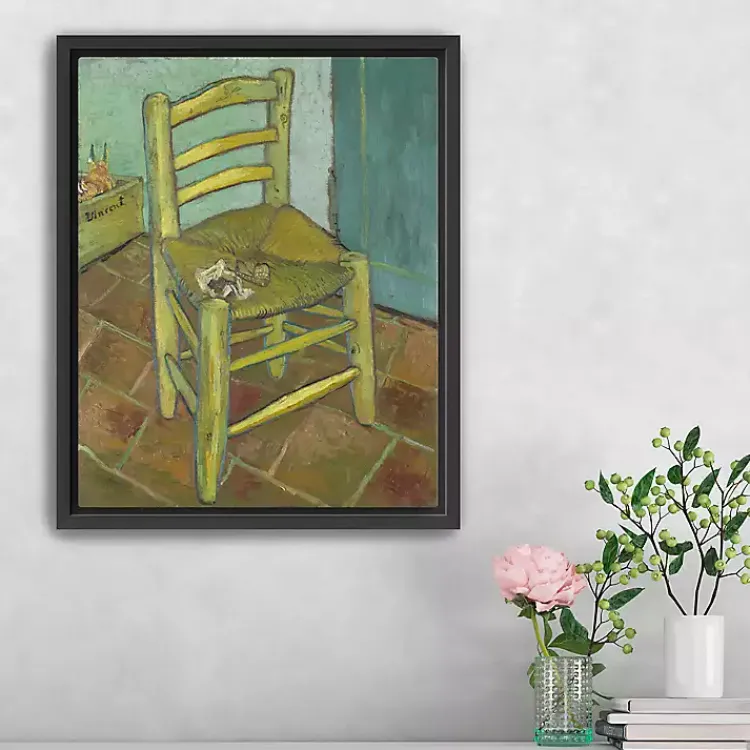 Kirklands Home Canvas Art|Van Gogh's Chair Framed Canvas Art Print