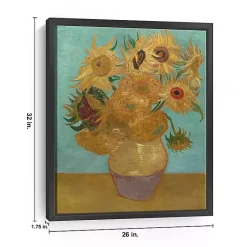 Kirklands Home Canvas Art|Vase with Twelve Sunflowers Canvas Art Print